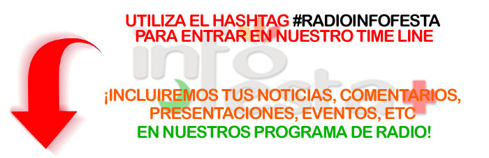 utiliza hashtag #RadioInfofesta