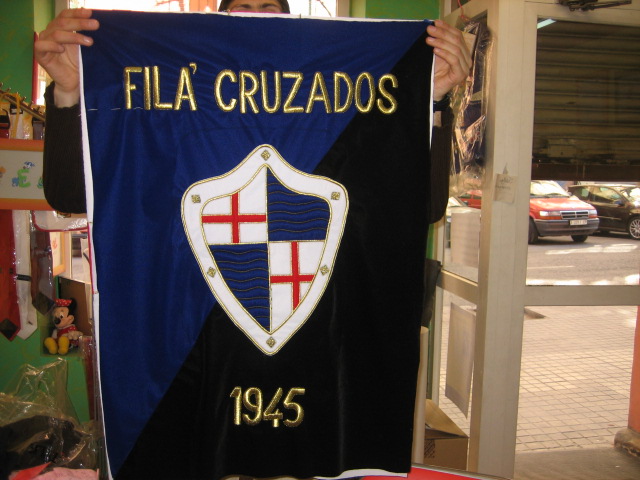 Bordado banderín Filà Cruzados Alcoy 