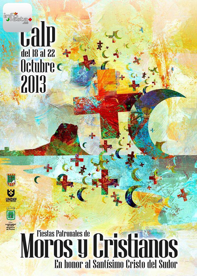 cartel fiestas de moros y cristianos calpe